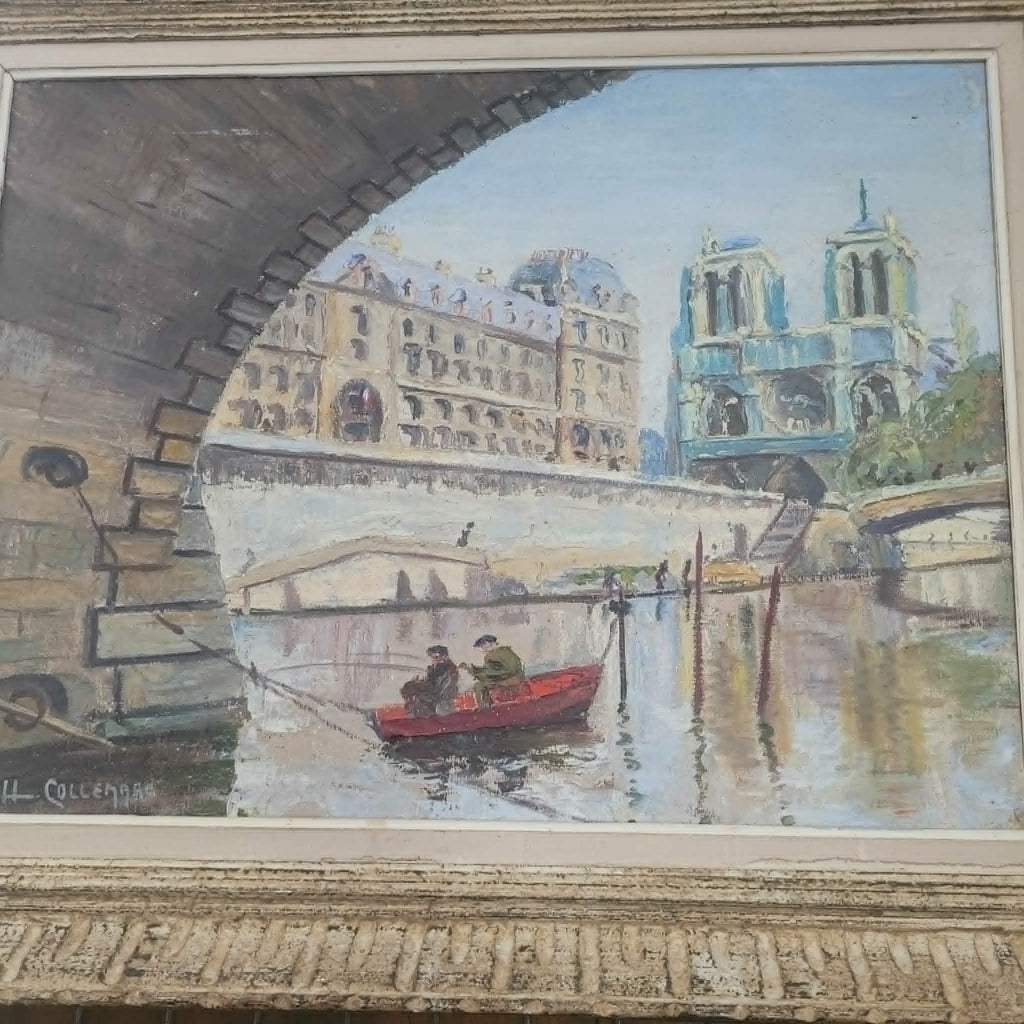 TABLEAU SIGNé H; Collemare