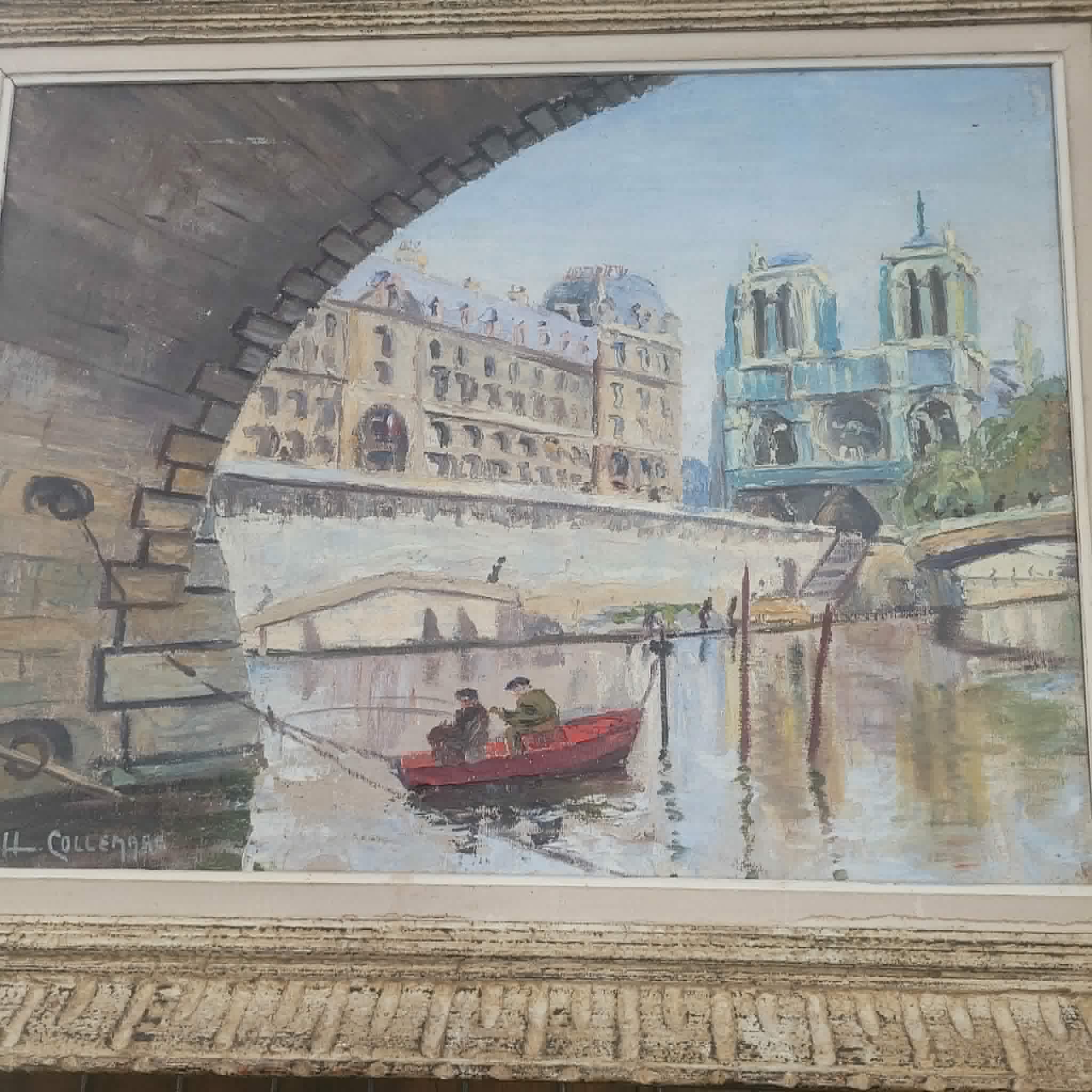 TABLEAU SIGNé H; Collemare