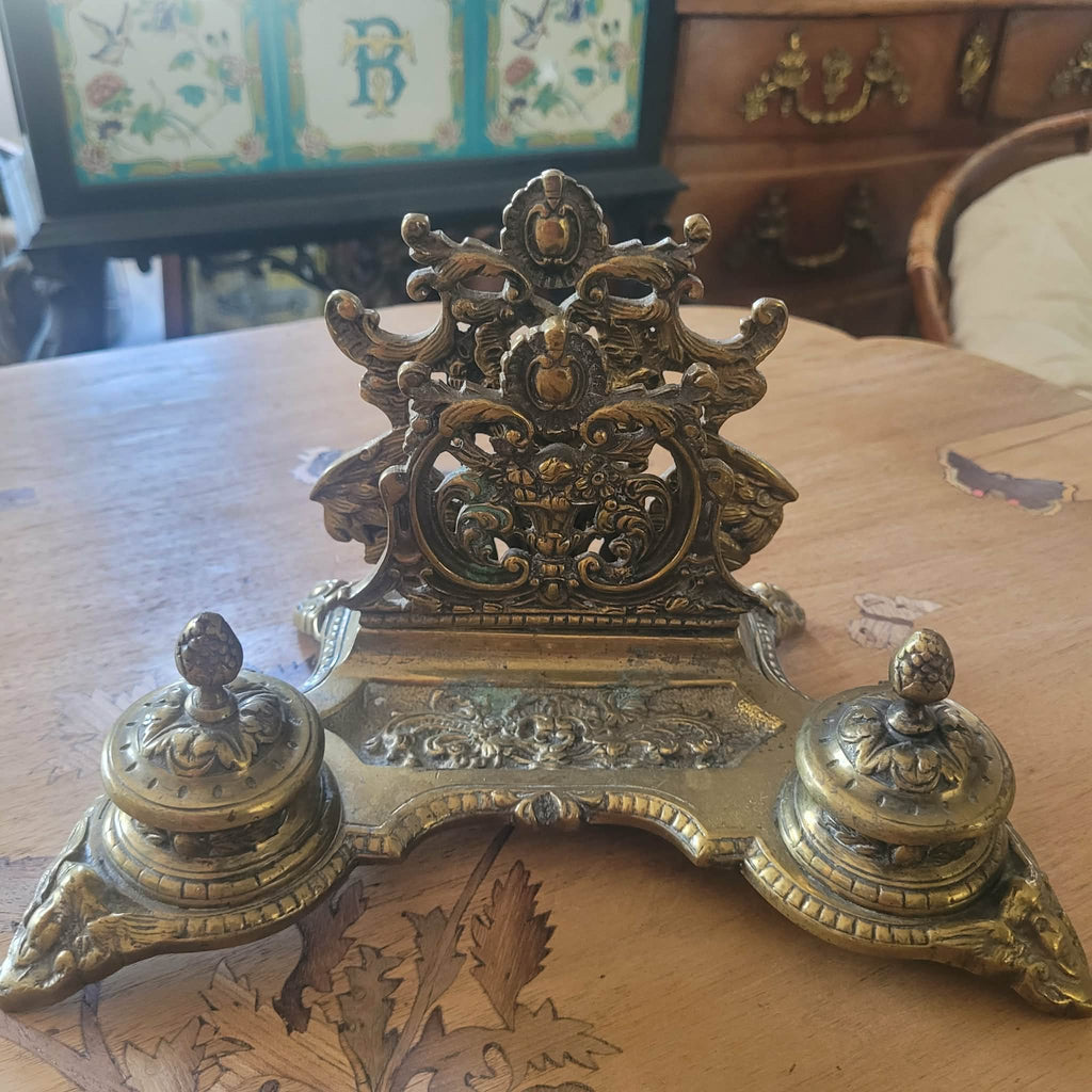 ENCRIER EN BRONZE DORé