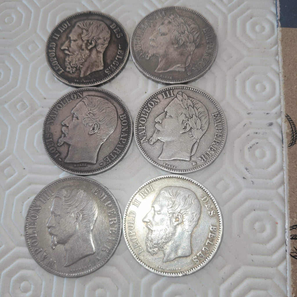 Lot de monnaies en argent