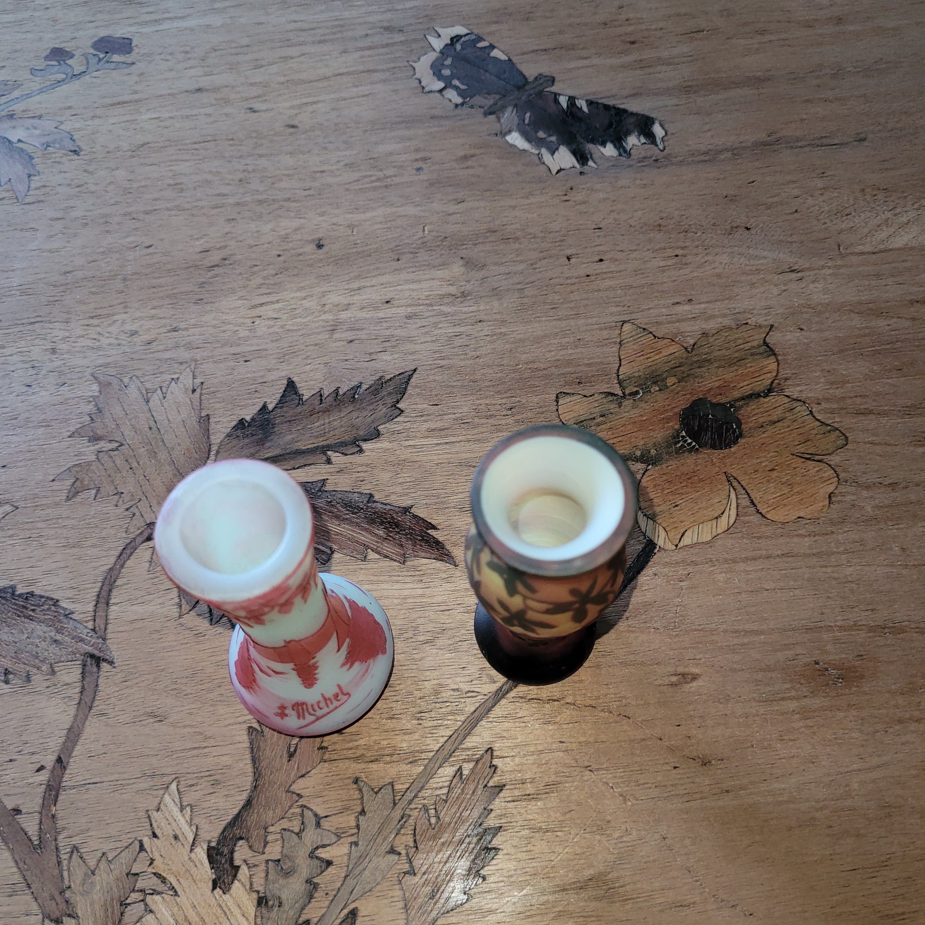 PAIRE DE VASES SIGNéS MICHEL