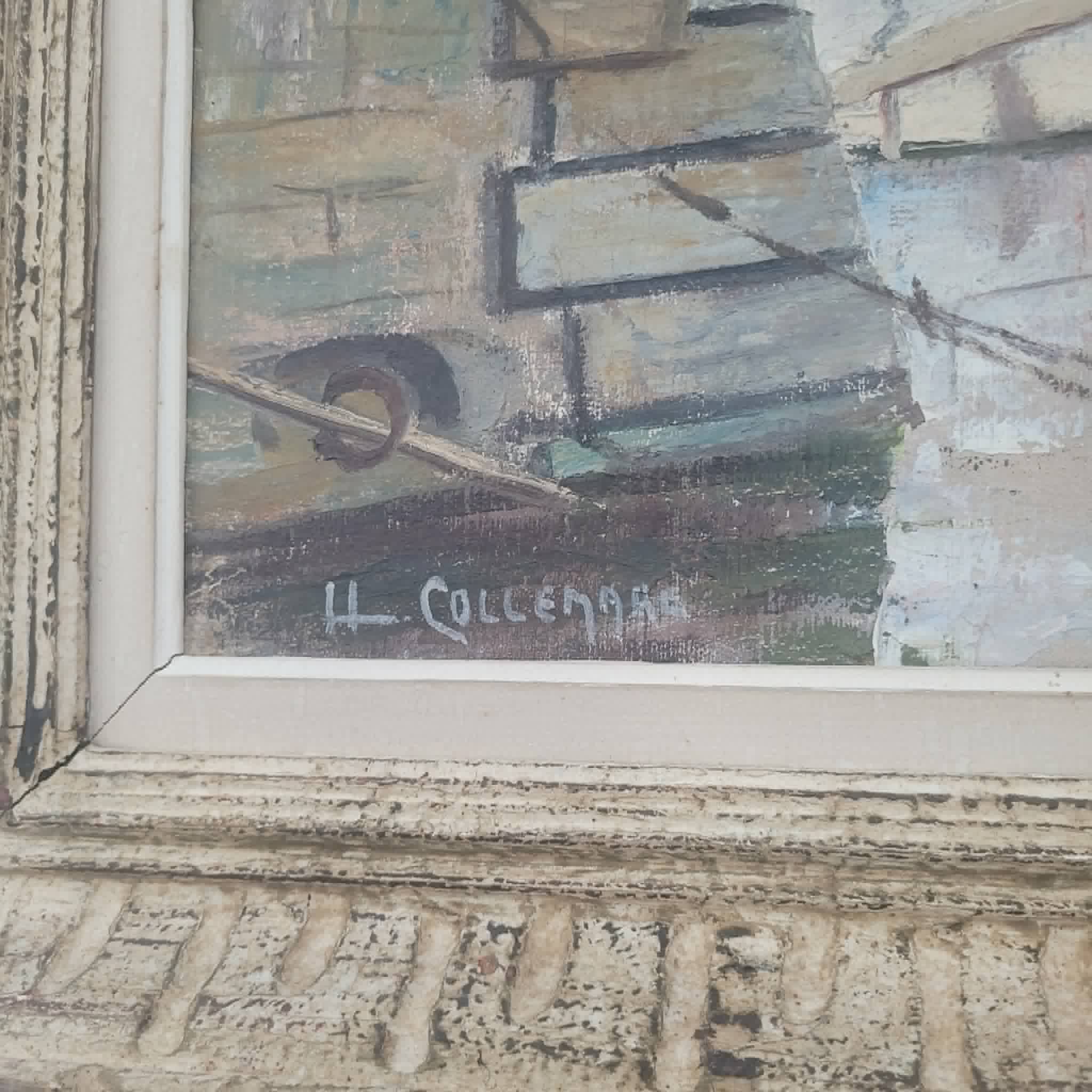 TABLEAU SIGNé H; Collemare