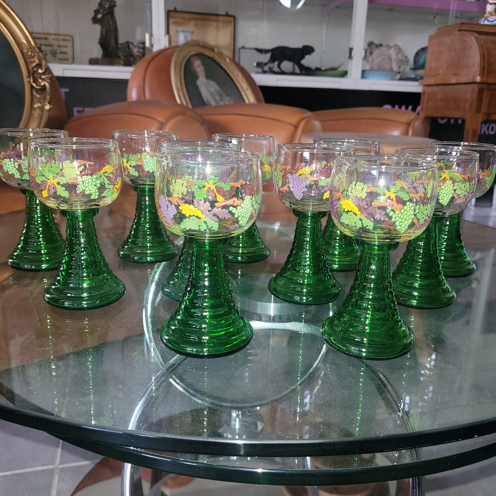 LOT DE VERRES A VIN