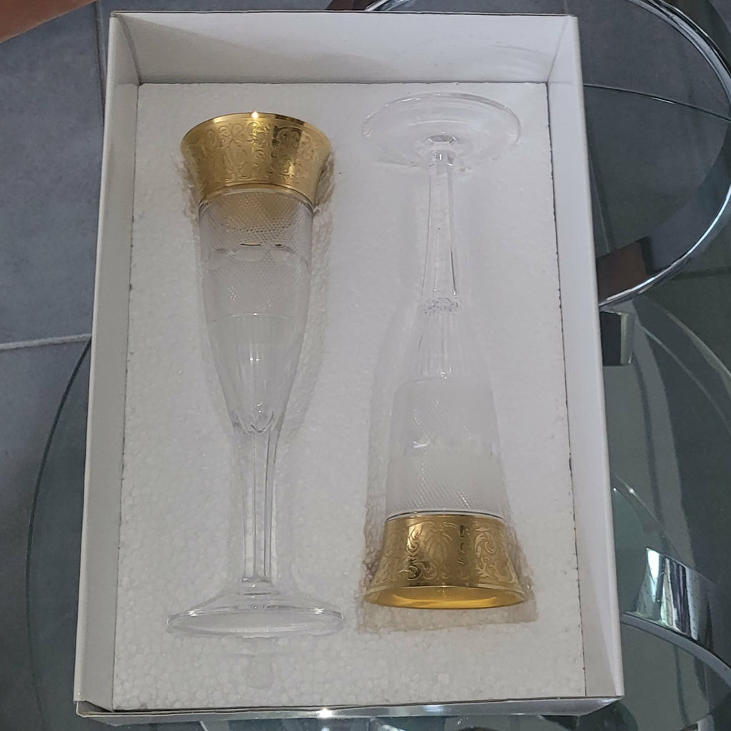 VERRES COUPES A CHAMPAGNE MOSER